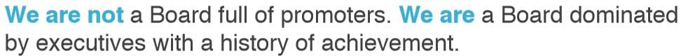 Promoters Statement