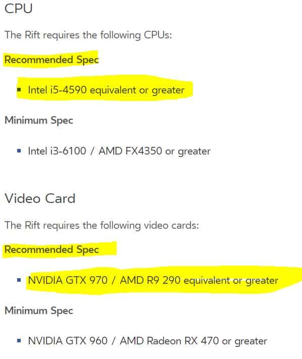 oculus-reccomended-spec