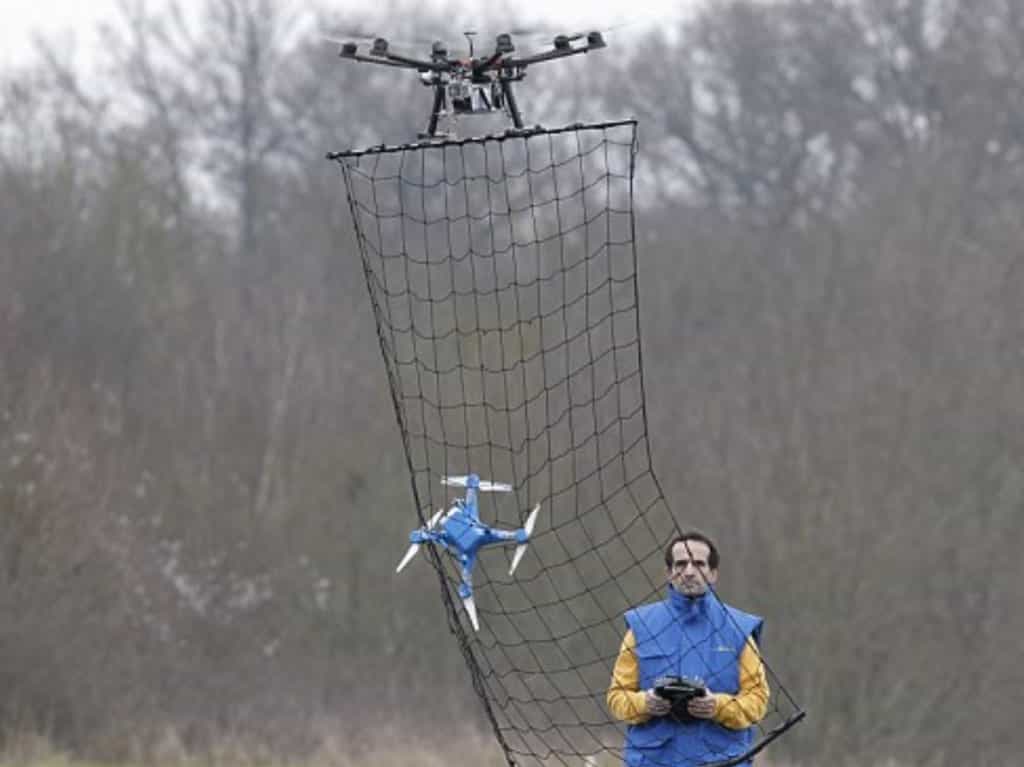 MALOU-tech's drone catching another drone