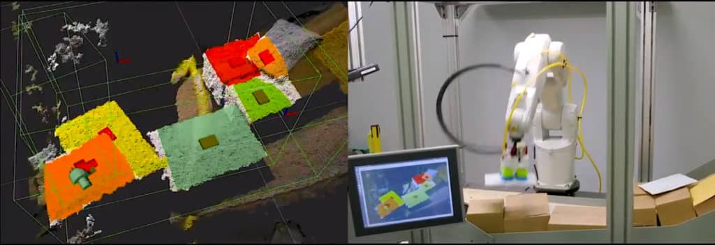 warehouse robots: PickOne robotic arm and what it sees
