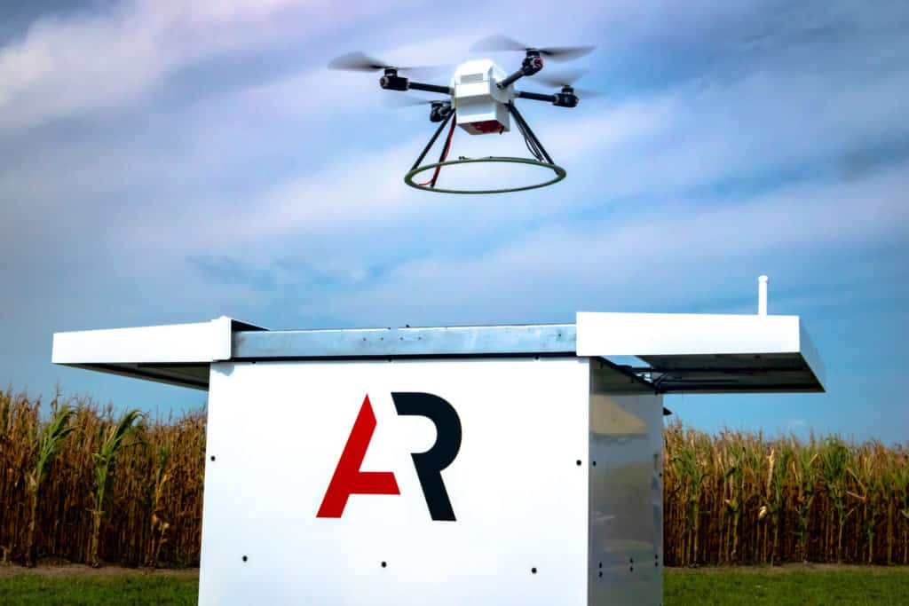 IoT in agriculture: The autonomous drone system Scout from American Robotics.