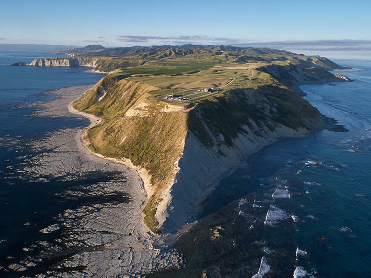 Rocket Lab's launch site in New Zealand.