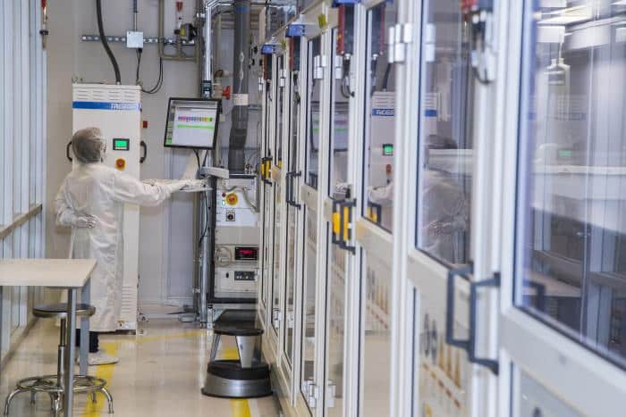 SunPower's new research facility employs AI to analyze and develop its solar cell technology.