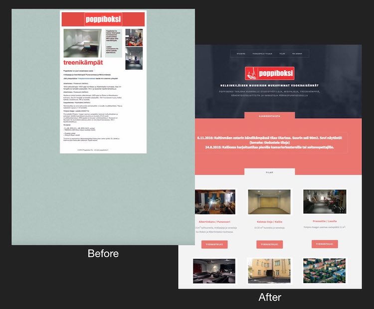 Automatic website creation by Tidy Technologies