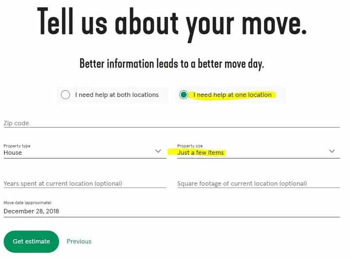 Get a quick quote today from Bellhops 