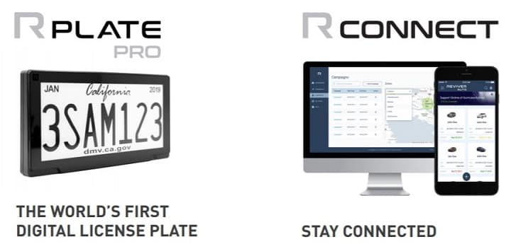 The Reviver Auto digital license place powered by telematics