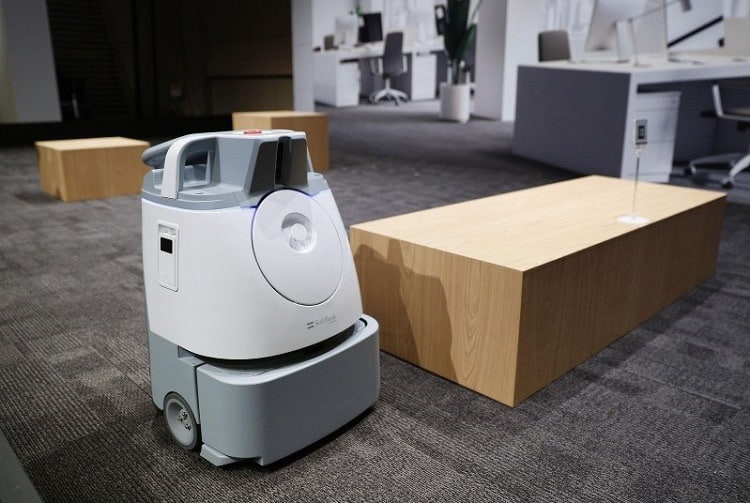 A Softbank janitor robot