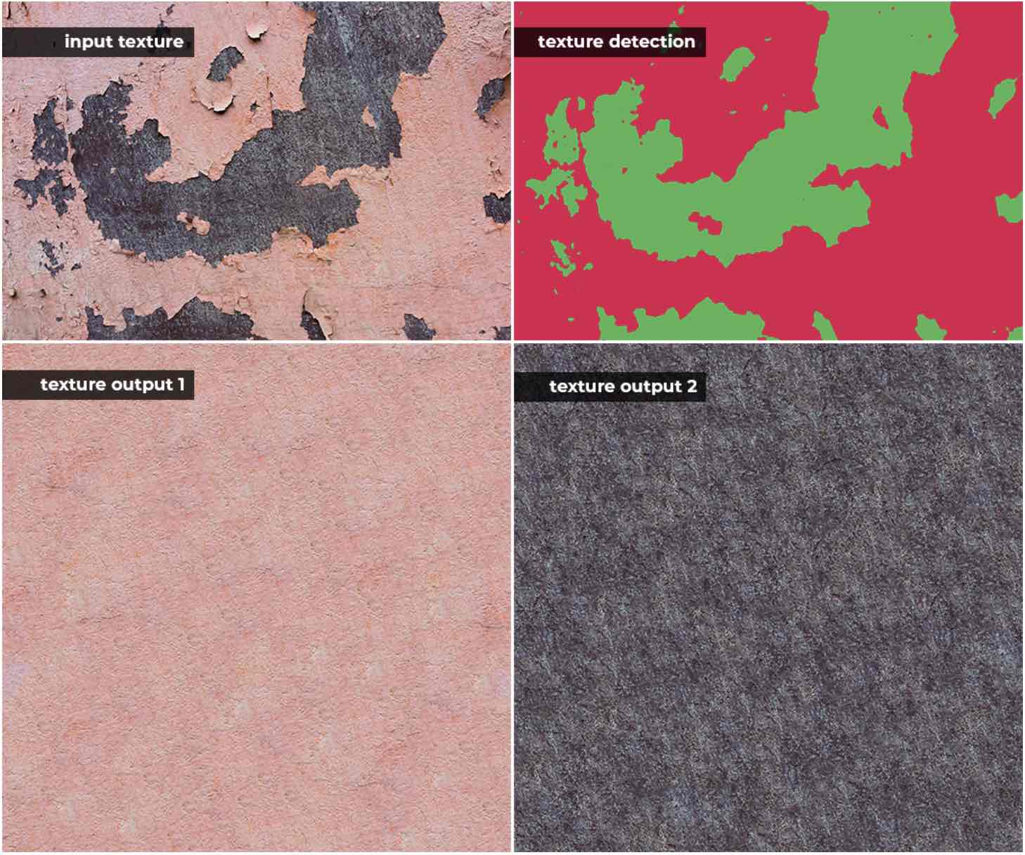 Artomatix graphical texture segmentation example