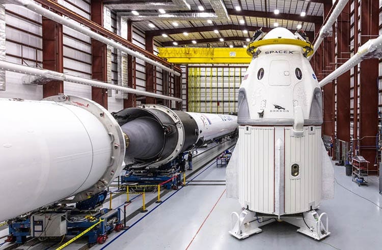 The SpaceX Crew Dragon. 