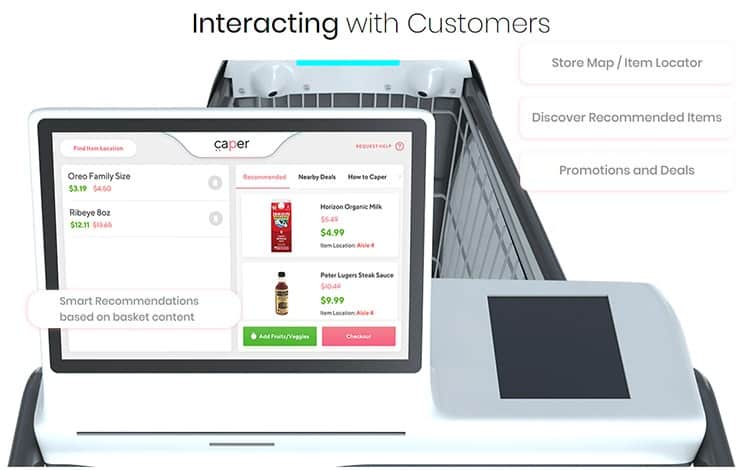 Automated checkout comes to the humble shopping cart.