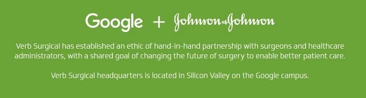 Johnson & Johnson and surgical robotics firm Verb Surgical