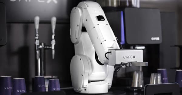 Cafe X robot baristas make their coffee with more flair than Briggo