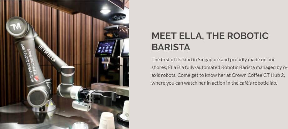 Ella, the robotic barista