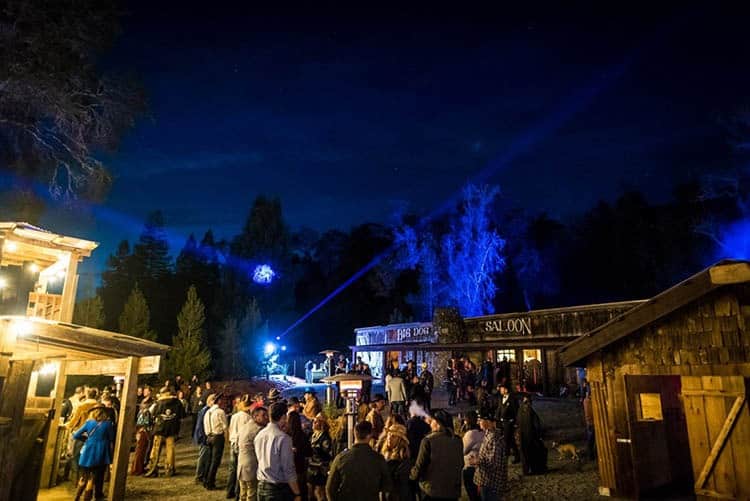 The party is underway at the new Flow Kana facility in Mendocino County.