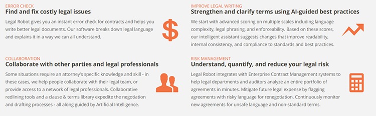Legal Robot platform.