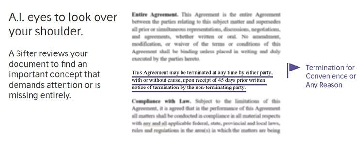 AI spots important elements in legal contracts.