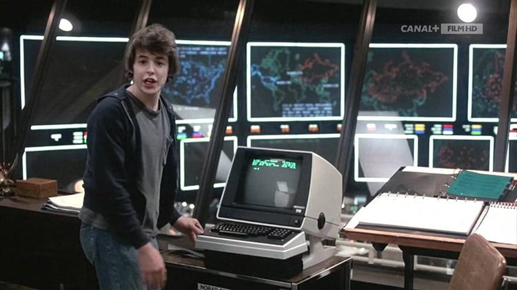 Image from the movie Wargames with Matthew Broderick.