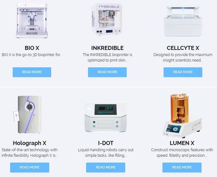 CELLINK's Hardware Products 