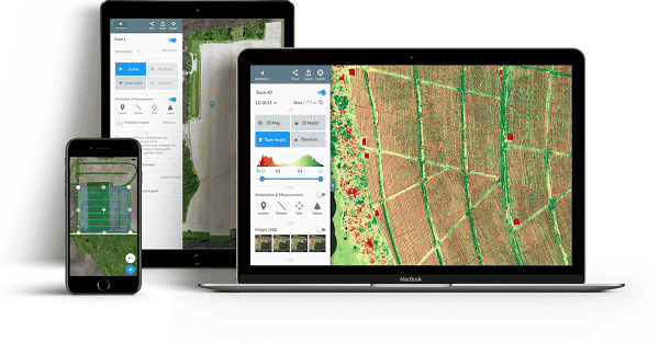 DroneDeploy data can be accessed via various devices. 