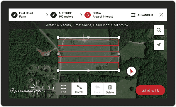 Here's a snapshot of PrecisionHawk's dashboard. 