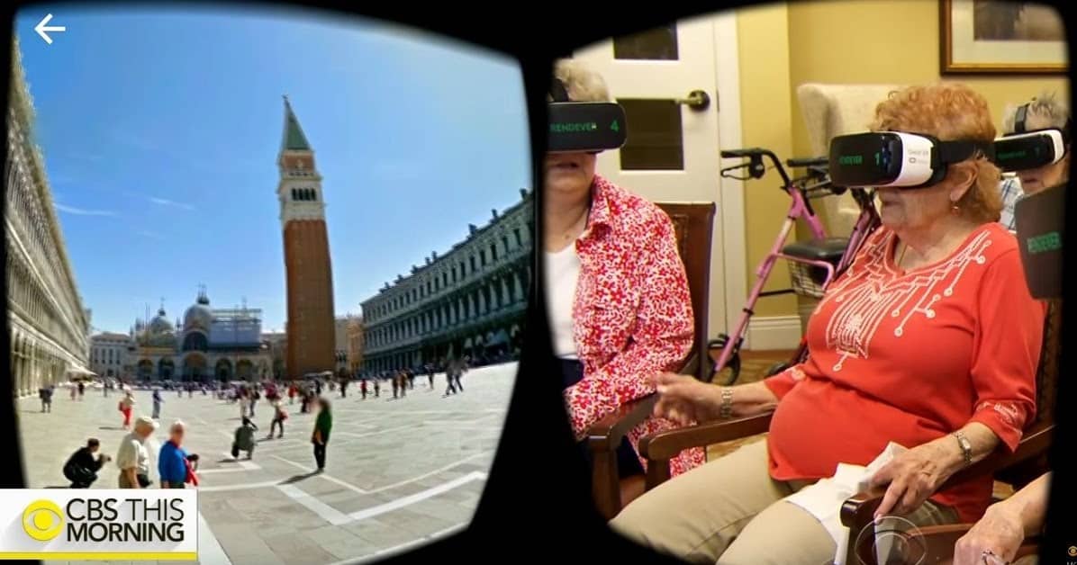 Residents of elderly care facilities can travel around the world and gain new experiences with Rendever