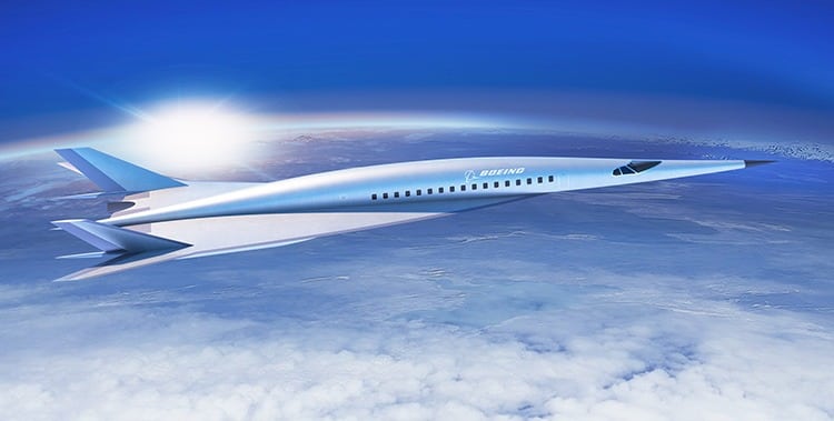 Illustration of Boeing hypersonic aircraft.