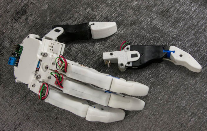Bionic arm from Brink Bionics.