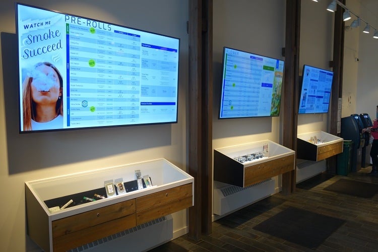 Great Northern Cannabis digital retail menu - Source: Nanalyze