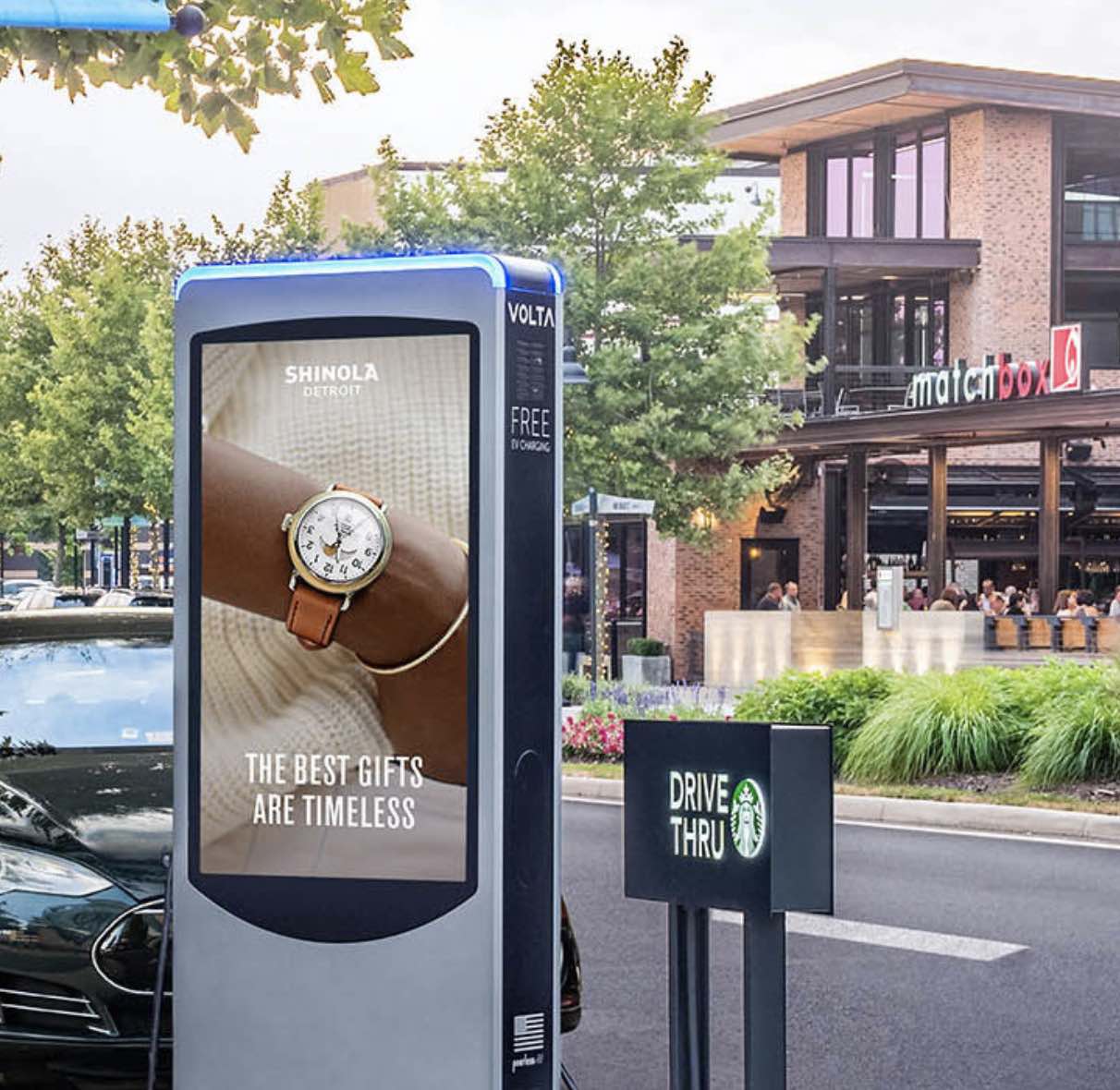 Volta Charging offers stations and electricity for free and receives revenues from ads