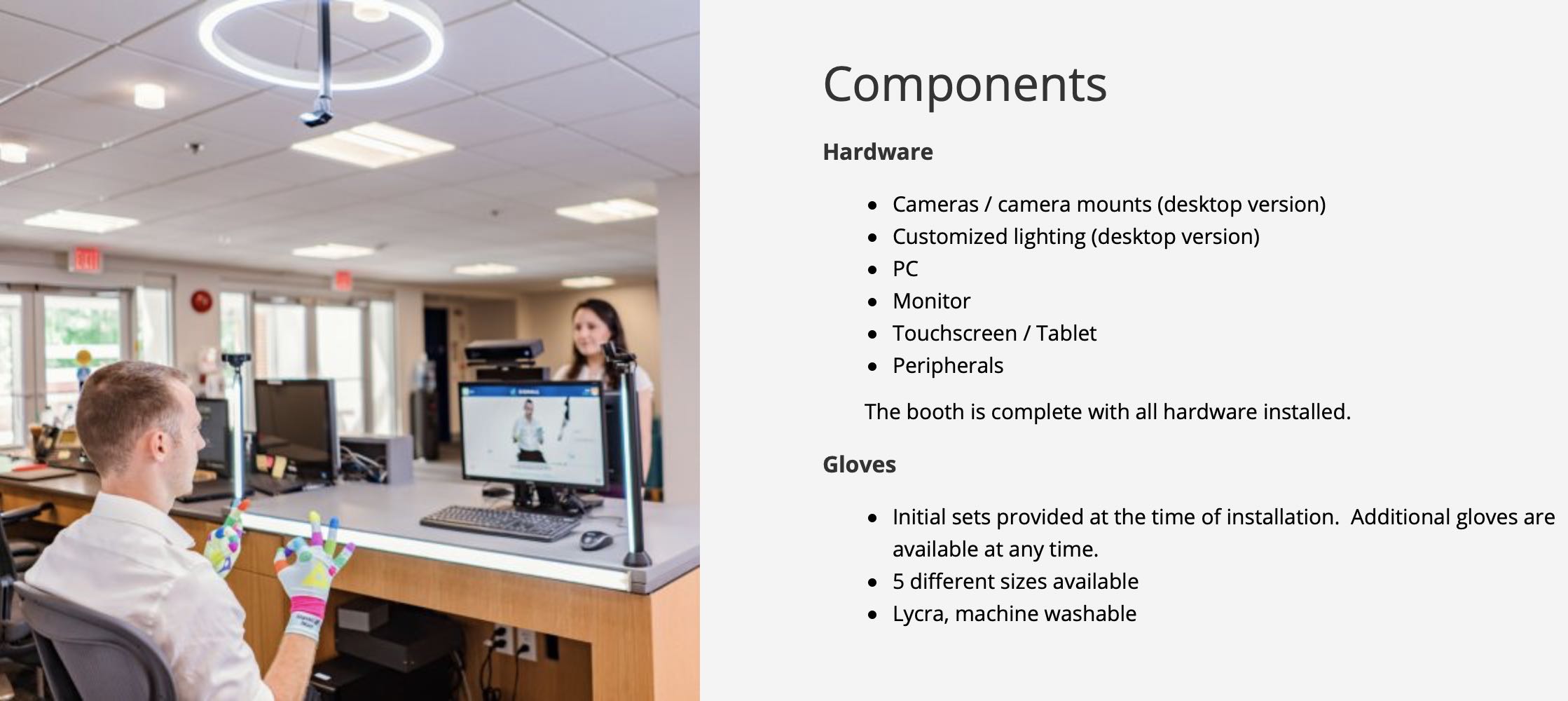 SignAll provides and installs all necessary hardware including workstations and sensors
