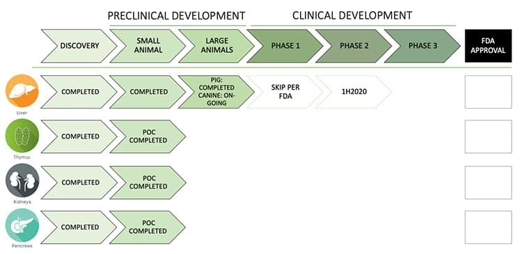 LyGenesis drug pipeline.