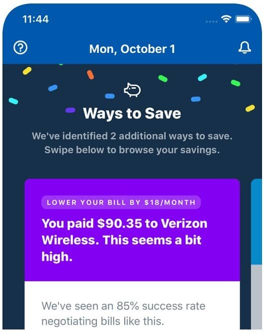 Truebill helps you negotiate bills