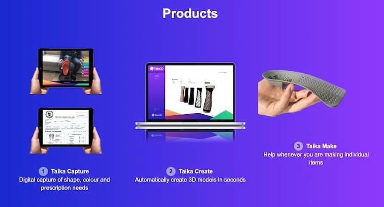 Taika3D automates the design of custom orthotics or prosthetics and saves 95% of time it takes to design one