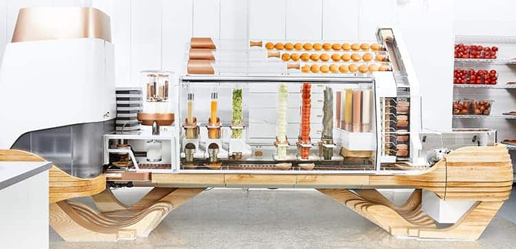 Creator burger-making robot platform.