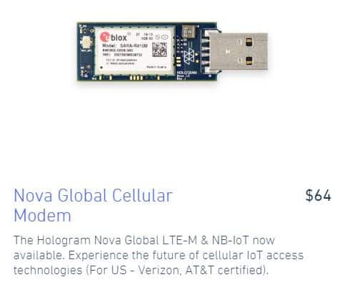A Hologram global cellular modem 