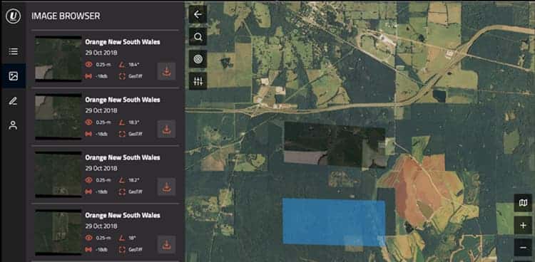 Users can task Umbra’s SAR satellites directly through its integrated web platform Overlook.