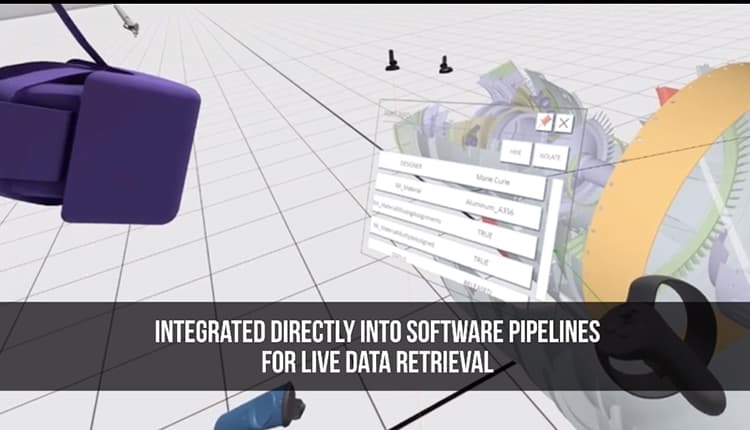 Screen shot of VR environment.