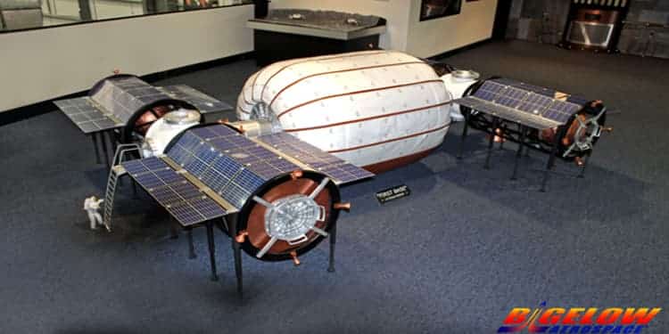 A proposed lunar base from Bigelow Aerospace.