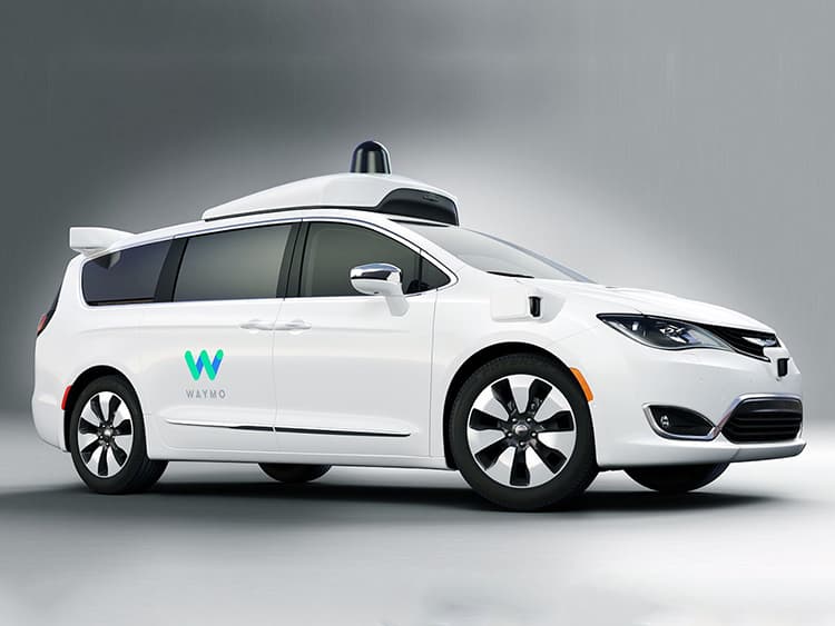 Waymo self-driving minivan.