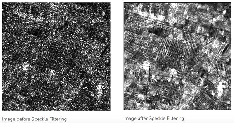Satellite imagery used to detect underground water leaks.
