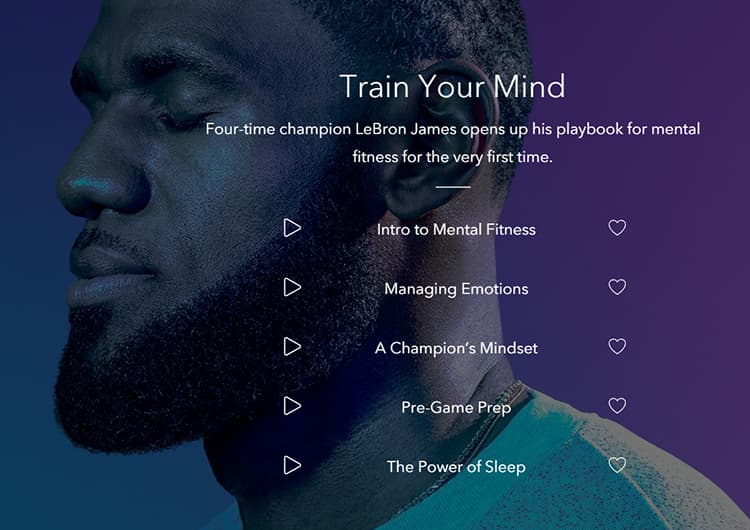 Screenshot of LeBron James audio files.