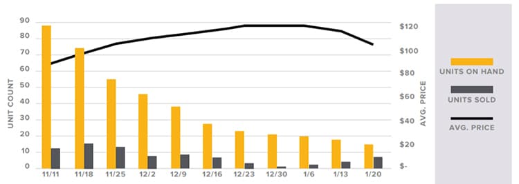 Results of an AI-powered dynamic pricing model.