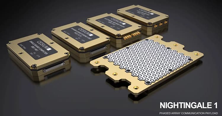 phased-array antenna systems to fly on satellites