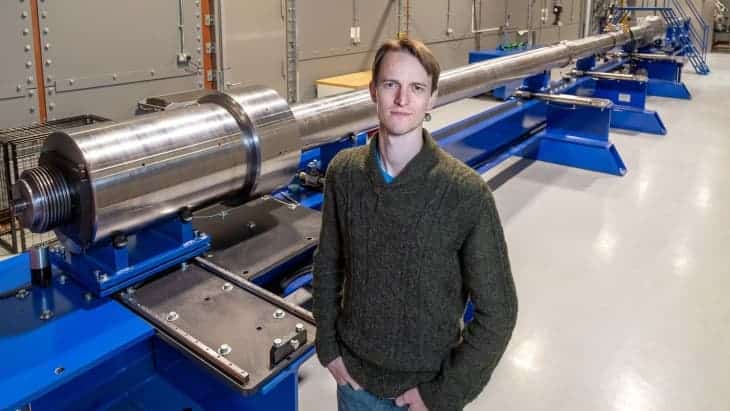 55,000 pound two-stage gas gun for shooting projectiles at 20 times the speed of sound.
