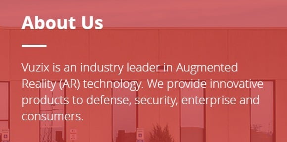 Vuzix mission statement
