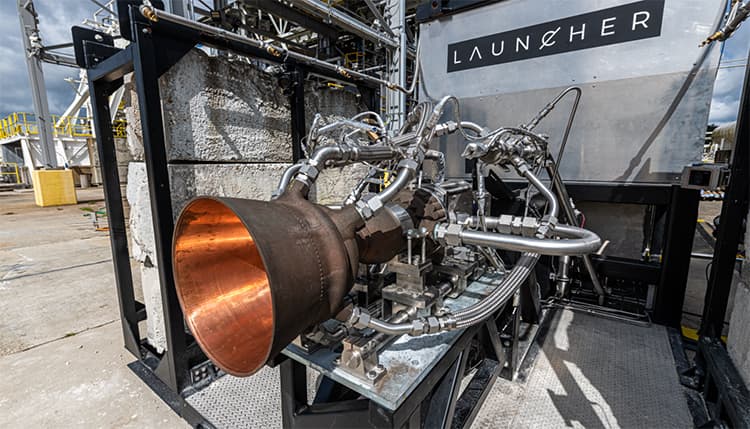 Launcher 3D-printed rocket engine.