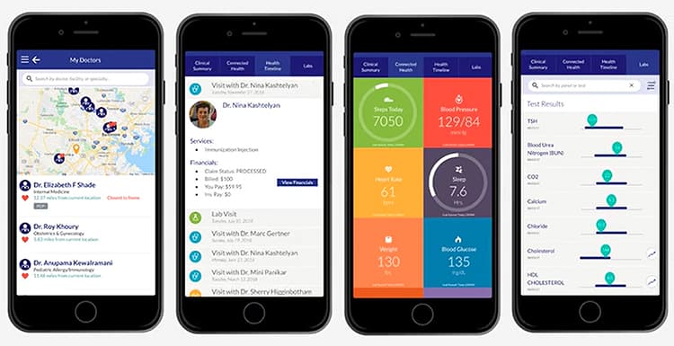 b.well app provides all medical information in one app.