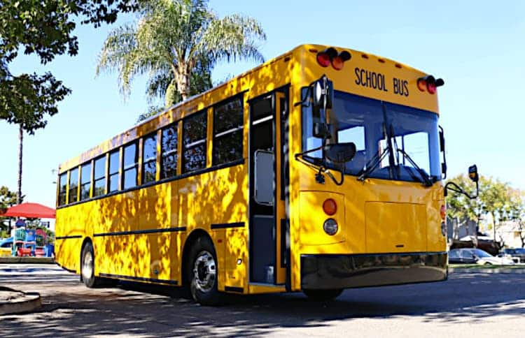Electric school bus.